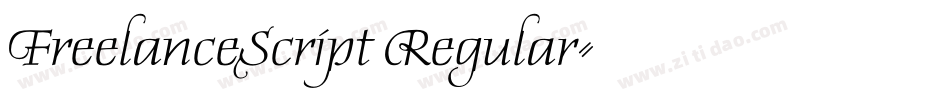 FreelanceScript Regular字体转换
